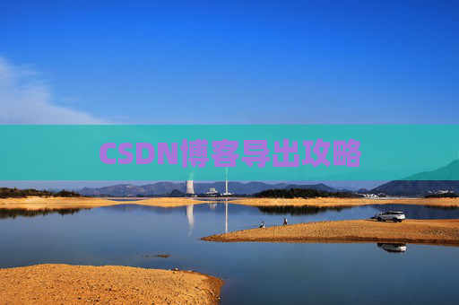 CSDN博客导出攻略
